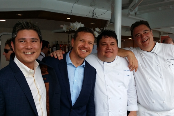 From left to right, Kenny Wong, Expedition Leader Conrad Combrink, Corporate Chef Richard Weichbold, Culinary Director Rudi Scholdis