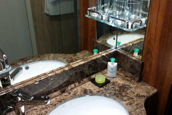 BVGARI toiletries offered in all bathrooms 