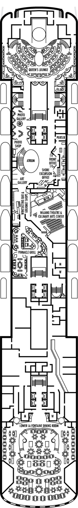 Deck 4: Promenade Deck Deck 4: Promenade Deck