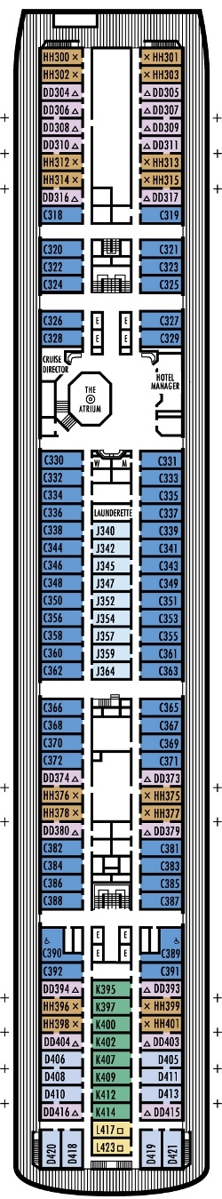 Deck 6: Lower Promenade Deck Deck 6: Lower Promenade Deck