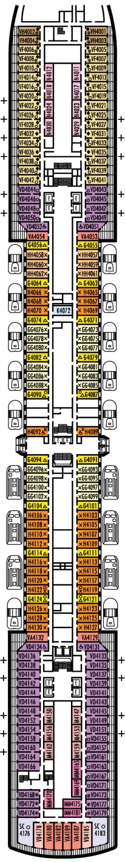 Deck 4: Upper Promenade Deck Deck 4: Upper Promenade Deck