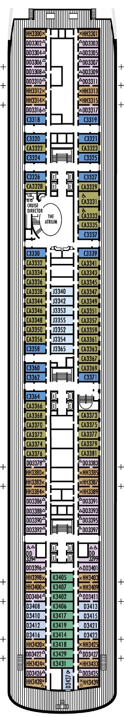 Deck 3: Lower Promenade Deck Deck 3: Lower Promenade Deck