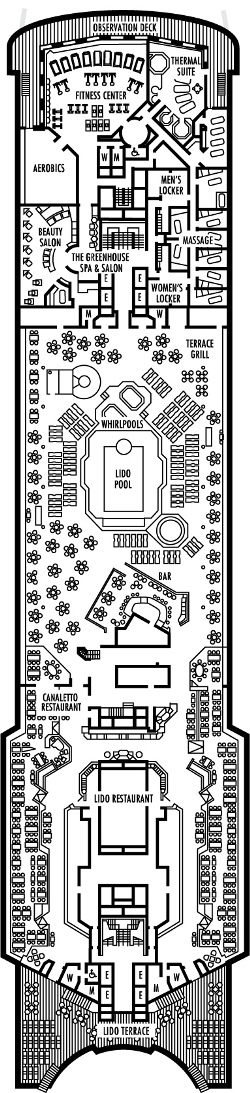 Deck 11: Lido Deck Deck 11: Lido Deck