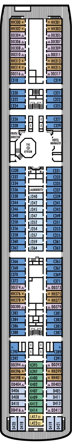 Deck 6: Lower Promenade Deck Deck 6: Lower Promenade Deck