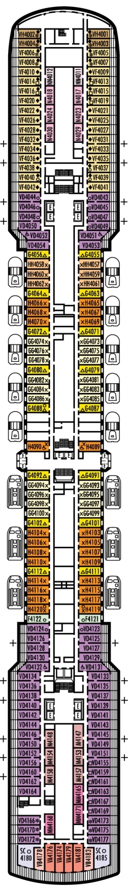 Deck 4: Upper Promenade Deck Deck 4: Upper Promenade Deck