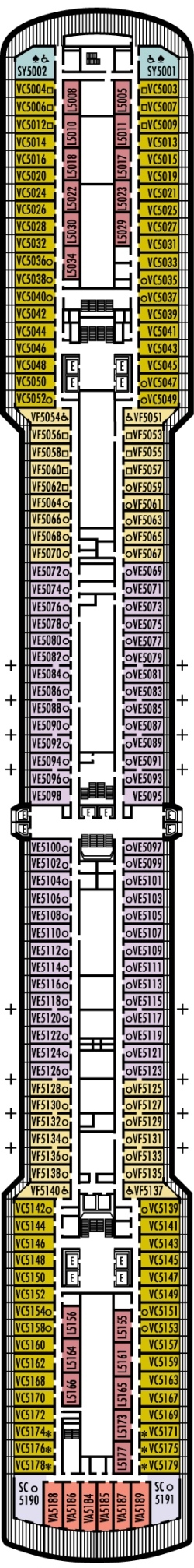 Deck 5: Verandah Deck Deck 5: Verandah Deck