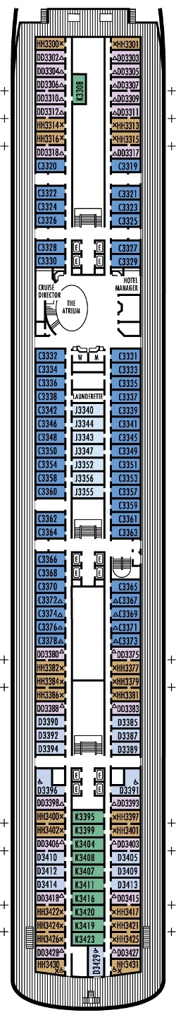 Deck 3: Lower Promenade Deck Deck 3: Lower Promenade Deck