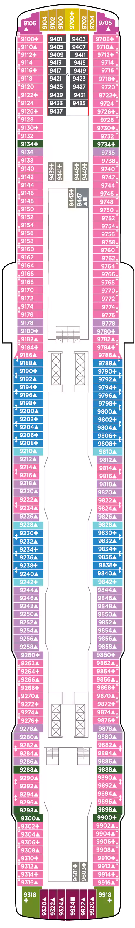 Norwegian Bliss Deck 9: Deck 9