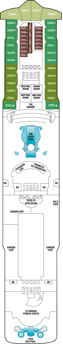 Norwegian Dawn Deck 12: Deck 12