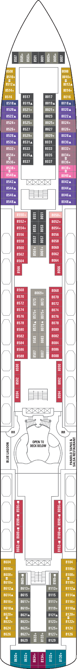 Norwegian Jade Deck 8: Deck 8