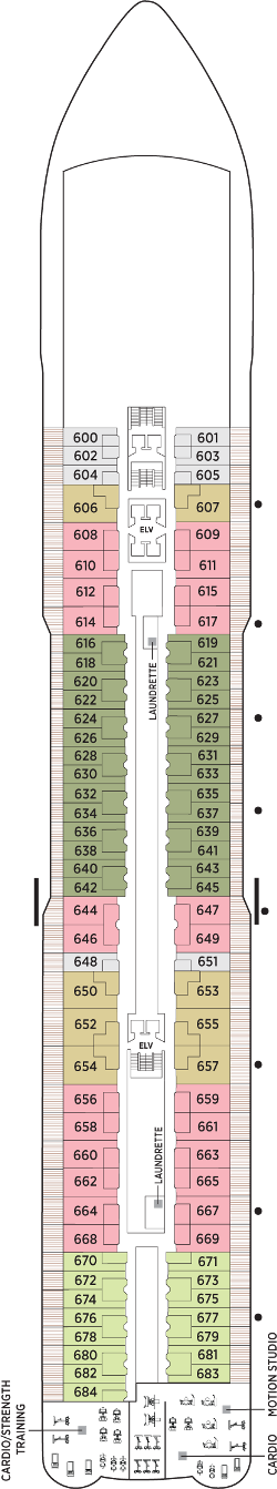 Seven Seas Explorer Deck 6: Deck 6