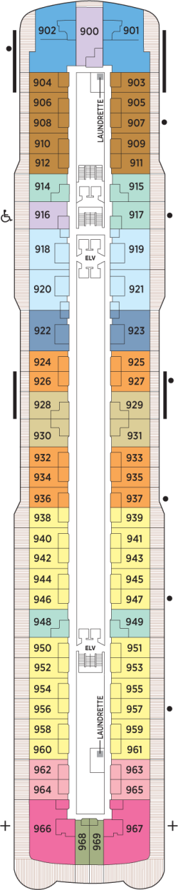 Seven Seas Explorer Deck 9: Deck 9