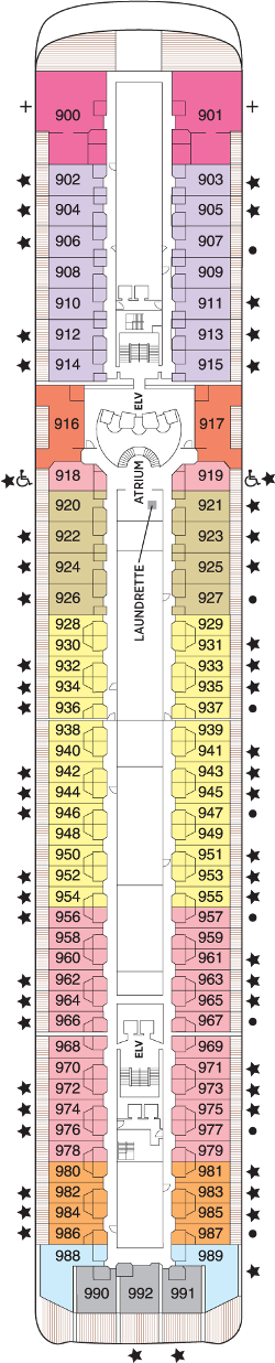 Seven Seas Mariner Deck 9: Deck 9