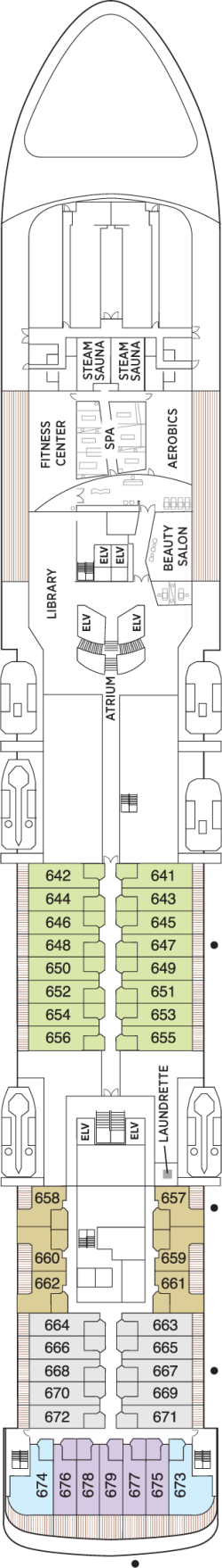 Seven Seas Voyager Deck 6: Deck 6