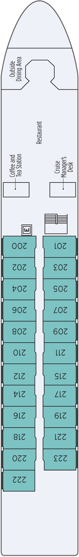 Deck 2: Main Deck Deck 2: Main Deck