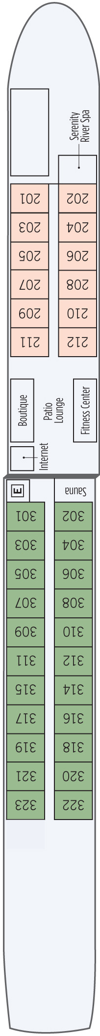 Deck 2: Danube Deck Deck 2: Danube Deck